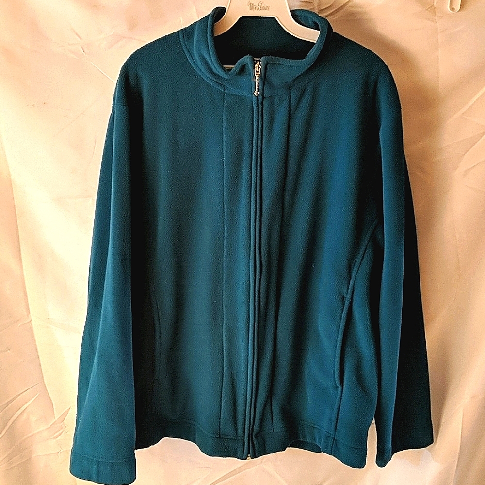 Dark green fleece jacket Bobbie Brooks size XL